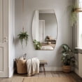 thumbnail image 3 of MacLuu Oblong Metal Wall Mirror 24" x 36" - Gold, 3 of 5