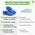 thumbnail image 6 of Vizari Zodiac Youth Turf Soccer Cleats for Boys & Girls Hook & Loop | Turf Shoes Blue Size-5, 6 of 8