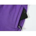 thumbnail image 2 of Tyhengta Mens Shorts Casual Comfortable Workout Shorts Drawstring Zipper Pockets Elastic Waist Purple 36, 2 of 5
