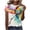 Dark Blue, variant on T Shirts for Women Short Sleeve Crewneck Tie Dye Dragonfly Print Graphic Tee Summer Fashion Stylish Tops Purple XXL