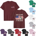 thumbnail image 4 of mgoYE T-Shirt for Women 250th Anniversary USA Shirt Front Back Print Women T-Shirts Graphic Tees Womens 250 Years of Freedom 1776 2026 American Flag 4 July Vintage O-Neck T-Shirt, 4 of 9