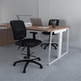thumbnail image 2 of Boss Office Products Fabric Drafting Stool with Adjustable Arms in Black, 2 of 9