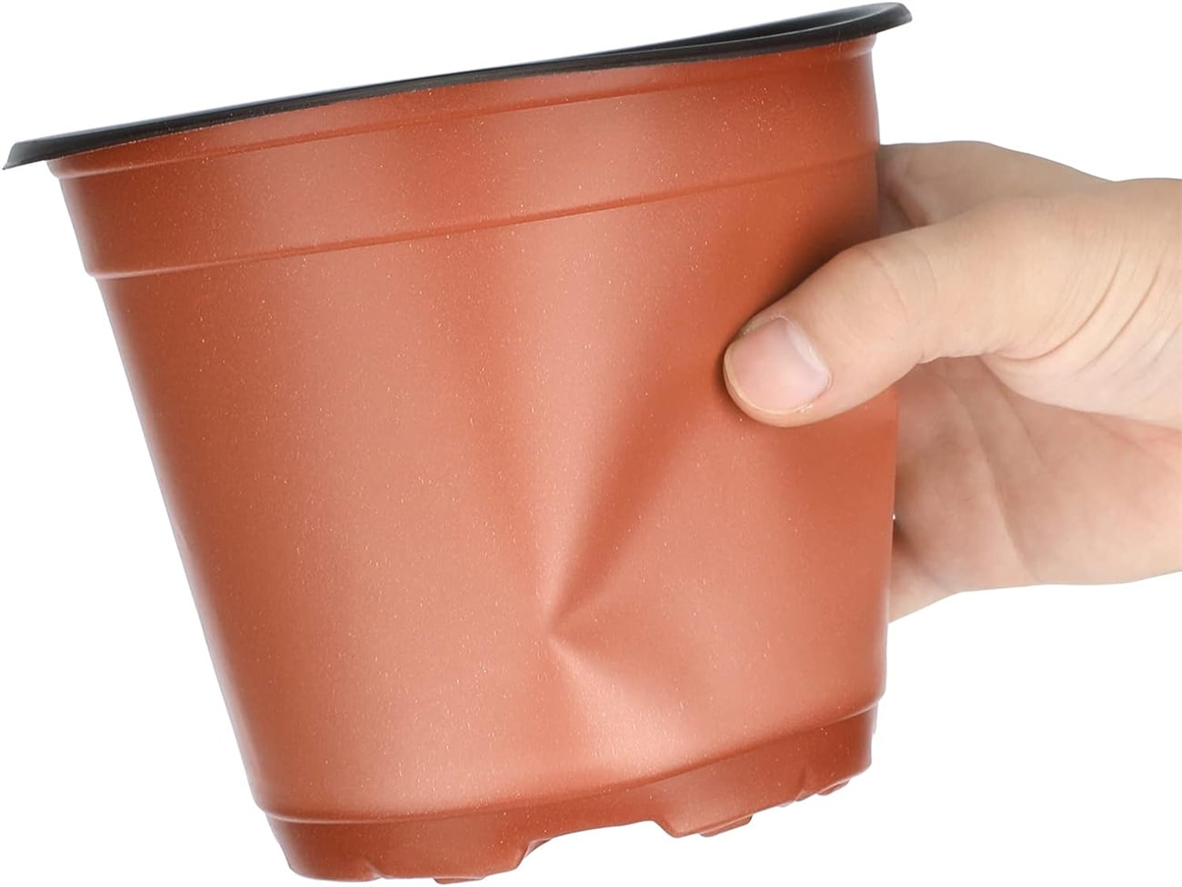 Plastic Seed Starting Planters,Bexikou 6in Plant Nursery Pots, Seed Germinating Plant Pots,Planter Seedling Pots,Flower Plant Container for Garden Seedling Cutting Transplanting (50 Pieces)