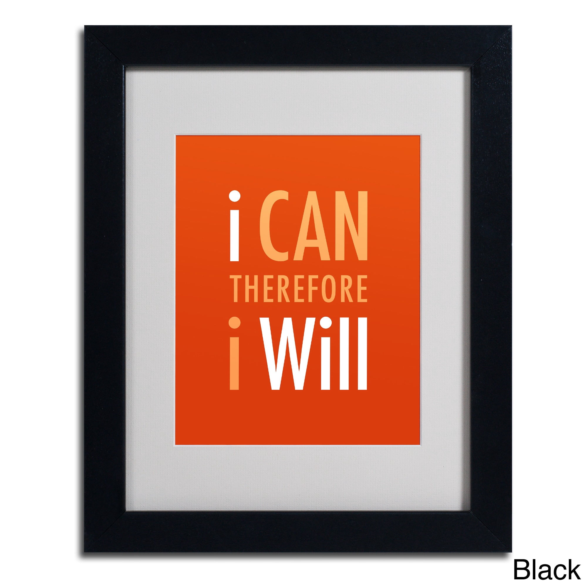 Trademark Fine Art "I Will III" Matted Framed Art by Megan Romo, Wood Frame