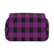 thumbnail image 2 of Disketp Purple Black Plaid Estuche de Lápices de Doble Capa con Tapa Abatible y Cremallera, Organizador Escolar para Adolescentes y Adultos, 2 of 7