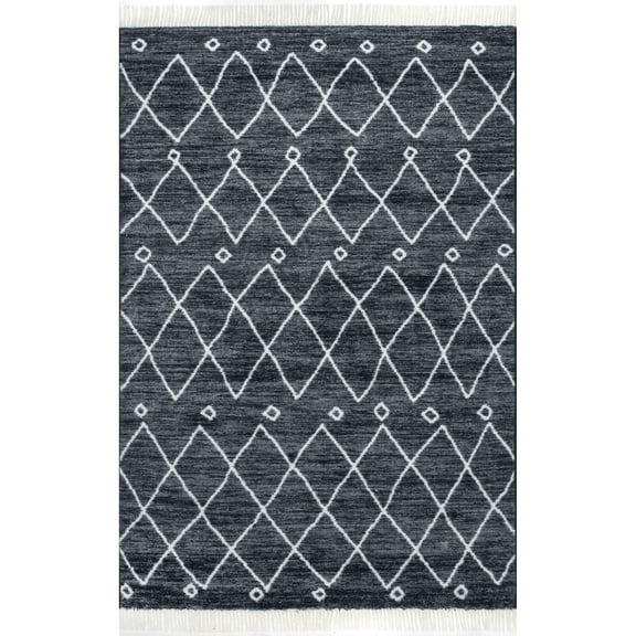 nuLOOM Krystal Trellis Area Rug, 9' x 12', Navy