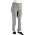 thumbnail image 1 of Anne Klein Womens Plaid Casual Trouser Pants, Grey, 16W Regular, 1 of 1