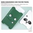 thumbnail image 4 of UPGRATOR 1Pack Pu Material Green Card Holder for Phone Case Stick On Simple Shape Practical Design Travel Organizing Men Women, 4 of 8