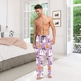 thumbnail image 6 of FORMRS Mens Pajama Pants with Pockets Sleepwear Lounge Bottoms Sizes S-2XL, Purple Cute Halloween, 6 of 7
