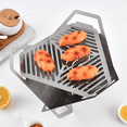 thumbnail image 2 of Mini BBQ Grill Removable Stove Mini BBQ Cooking Grill Lotus Barbecue Grill for Camping Picnics & Outdoor Cooking, 2 of 6