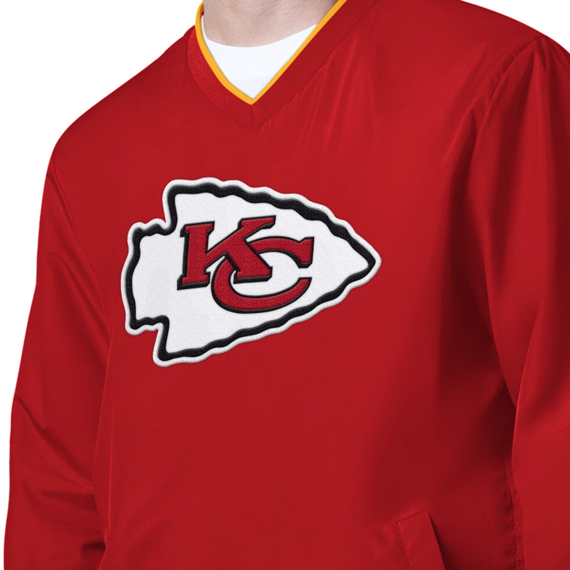 Kansas City Chiefs Men's NFL Combine Long Sleeve V-Neck Pullover Jacket