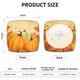 thumbnail image 2 of Set of 4 Removable Chair Seat Covers for Dining Room, Fall Pumpkins Stretchable Wedding Party Chair Slipcovers Cushion Protector Thanksgiving Leaf Furniture Decor, 16.9x16.9 Inches, 2 of 6