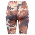 thumbnail image 3 of A2Y Women's Brushed Microfiber Camouflage Biker Shorts Almond Camouflage M, 3 of 3