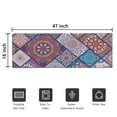 thumbnail image 5 of Multicolor Ethnic Mandala Pattern Door Rugs,Washable Non Slip Door Mats Indoor,Decorative Door Mats,Entry Mat Indoor for Entrance,Bedroom,Kitchen,Bathroom,16"x47", 5 of 6
