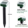 thumbnail image 4 of Chainplus Solar Mole Repellent Ultrasonic - 4 Pack Gopher Vole Repellent to Prevent Rodents from Lawn Gardens & Yard - Groundhog Repellent Solar Powered, 4 of 8