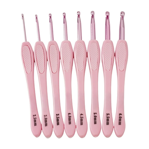 8 Size Long Handle Crochet Hook Needle 2.5mm-6mm