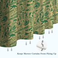 thumbnail image 6 of Green Bigfoot and Text Pattern Shower Curtain 36"x72" ,Bathroom Decorative Shower Curtains Set with 12 Hooks,Modern Waterproof Washable Shower Curtain, 6 of 6