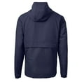 thumbnail image 3 of Men's-Cutter & Buck  Navy Seattle Sounders FC Charter Eco Recycled Anorak Hooded Half-Zip Jacket, 3 of 3