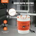 thumbnail image 2 of VEVOR Chauffe-Tambour en Métal de 5 Gallons 800 Watts Largeur 7,75 Pouces 86-302°F Réglable, 2 of 9