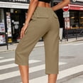 thumbnail image 6 of Guluxicc Womens Cargo Capri Pants Elastic Waist Active Trousers with Pockets Womens Casual Trendy Pants for Casual and Sports, 6 of 6