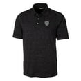 thumbnail image 2 of Men's Cutter & Buck Black Las Vegas Raiders Big & Tall Advantage Tri-Blend Space Dye Polo, 2 of 3