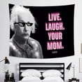 thumbnail image 2 of Tapestry Live Laugh Your Mom para pared, diseño estético, 150 x 100 cm, 2 of 3