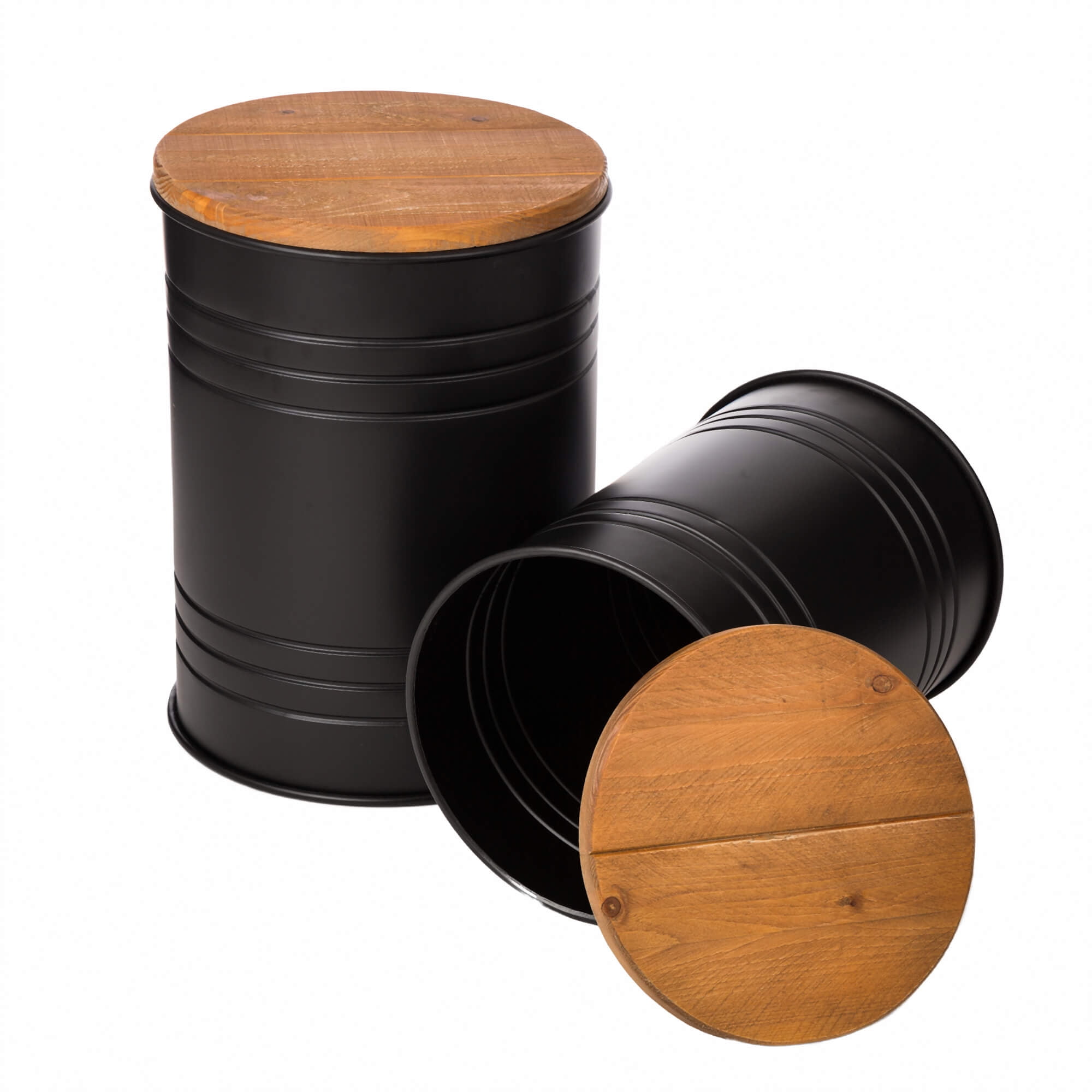 barrel storage stool