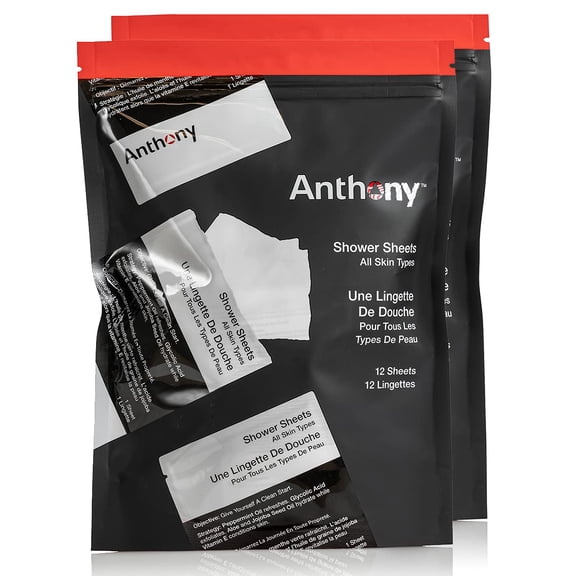 Anthony Body Wipes for Adults Bathing, Post Workout, & A Must Have Camping Personal Care Product – Travel Shower Wipes No Rinse Body Wash – Disposable Wash Cloth Towelettes 24 9”x12.5”