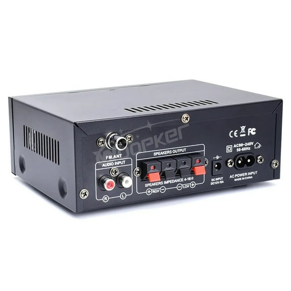 Auto-Partner Car HiFi Digital Amplifier Max Power 90Wx2 Channel 2.0 Surround Sound AMP Speaker AK45 ,Bass Treble Control