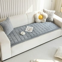 SPOORYYO Pet Friendly Sofa Cushion Couch Cover, Fuzzy Thick Soft Sofa Slipcover Protector, 60x90cm