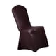thumbnail image 5 of Pu cuero elástico estiramiento slipcover comedor silla cubierta de encaje marrón Marrón encaje Sunnimix Cubierta de la silla del comedor, 5 of 8