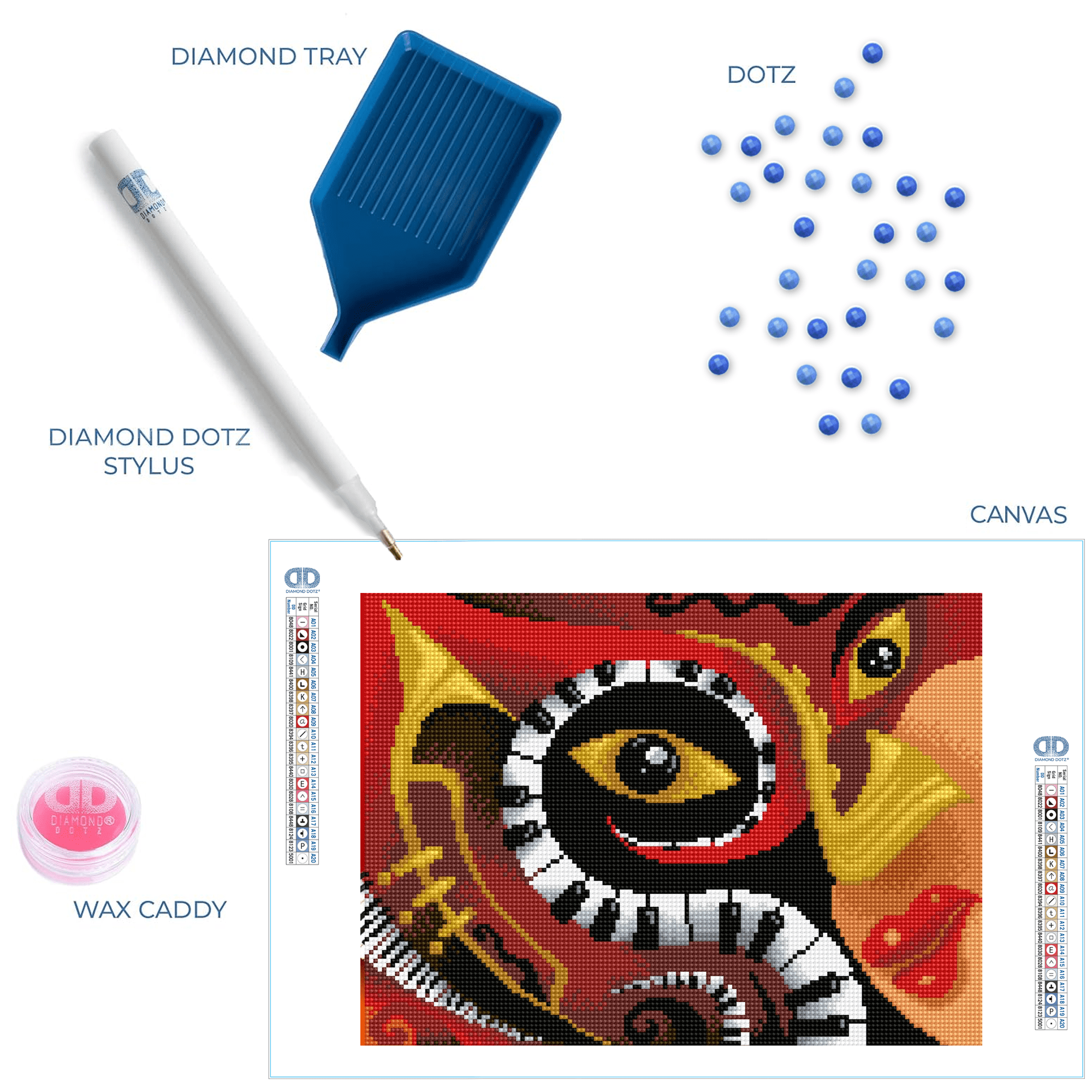 Diamond Dotz Jazz Bar Music Diamond Painting Kits for Adults - Diamond Art Kits a Relaxing Creative Craft Kit with Dotz Gems 16"x12"