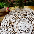 thumbnail image 5 of Handmade Crochet Doilies Cotton Table mats Lace Doilies Doily Round Lace Placemats Crochet Placemat, 5 of 7