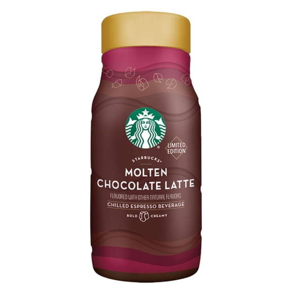Starbucks Iced Espresso Chilled Espresso Beverage Molten Chocolate Latte Flavored 40 Fl Oz Bottle
