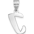 thumbnail image 3 of 14K White Gold 14Kw Polished Script Letter I Initial Pendant - Jbsp, 3 of 5