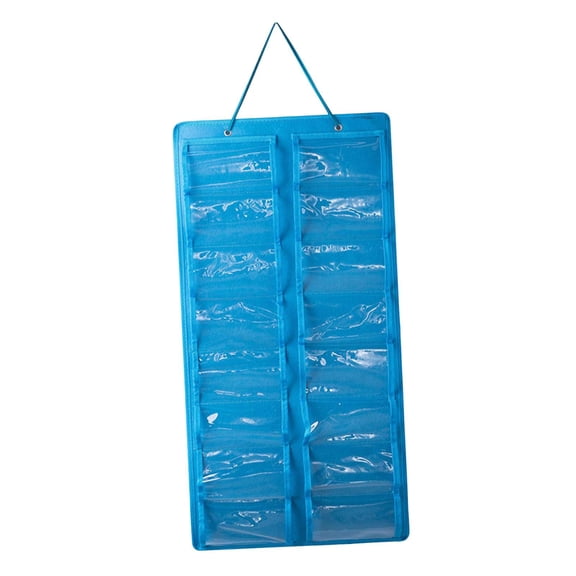 Felt Wall Mounted Sunglasses Organizer Soft Display Sturdy for Door Closet Blue