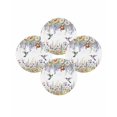 thumbnail image 7 of 13 Inch Round Placemats Set of 4, Watercolor Floral Non Slip Heat Insulation PP Table Mats, Spring Daisy Sunflowers Wisteria Hummingbird Washable Place Mats for Kitchen Dining Party Table Decor, 7 of 7