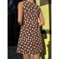 thumbnail image 5 of Women Sleeveless V‑Neck Cotton‑Linen A‑Line Mini Dress, Casual Flowy Short Sundress For Beach Vacation Spring‑Summer Daily Wear, 5 of 14