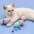 thumbnail image 2 of Cotton Rope Sphere Cats Teaser Toy Interaction Cats Teasing Chewing Sphere Boredom Cats Entertainment Toy for Exercise 6PCS, 2 of 8