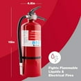 thumbnail image 5 of First Alert HOME2PRO Rechargeable Compliance Fire Extinguisher UL rated 2-A:10-B:C, White, 5 of 6