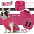 thumbnail image 3 of ROZKITCH Dog Anxiety Vest Comfort Soft Dog Anxiety Calming Vest Coat for Small Medium Large Dogs Adjustable Dog Anxiety Relief Shirt Wrap for Thunderstorms Fireworks Vet Visits Separation(Rosere), 3 of 6