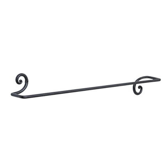 RTZEN Decorative Wrought Iron Towel Holder | Long Towel Bar Rack for Kitchen, Bathroom | Wall Mount Dish Towel Rod Hanger | Colgador Toallas Largo Hecho a Mano | Handmade Décor