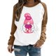 thumbnail image 1 of Gibobby Divertidas Sudaderas Sudadera con capucha informal sin sombrero con cuello redondo y mangas raglán con estampado divertido del día de San Valentín para mujer (Marrón, M), 1 of 5