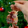 thumbnail image 1 of Cattle Christmas Tree Hanging Ornament Colorful Acrylic Festive Holiday Decorations For Your Home, 1 of 5