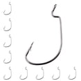 thumbnail image 3 of 10Pcs High Strength Carbon Steel Worm Lure Bait Crank Fish Hook Fishing Gear, 3 of 7