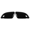 thumbnail image 1 of Par Coche Exterior Retrovisor Espejo Cubierta Tapa Brillante Negro 5K0857536, 1 of 6