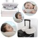 thumbnail image 5 of Almohada de cuello para viajar, almohada de viaje mejorada para avión, almohada de viaje de espuma viscoelástica 100% pura para reposacabezas de vuelo, accesorios de avión portátiles, 5 of 7