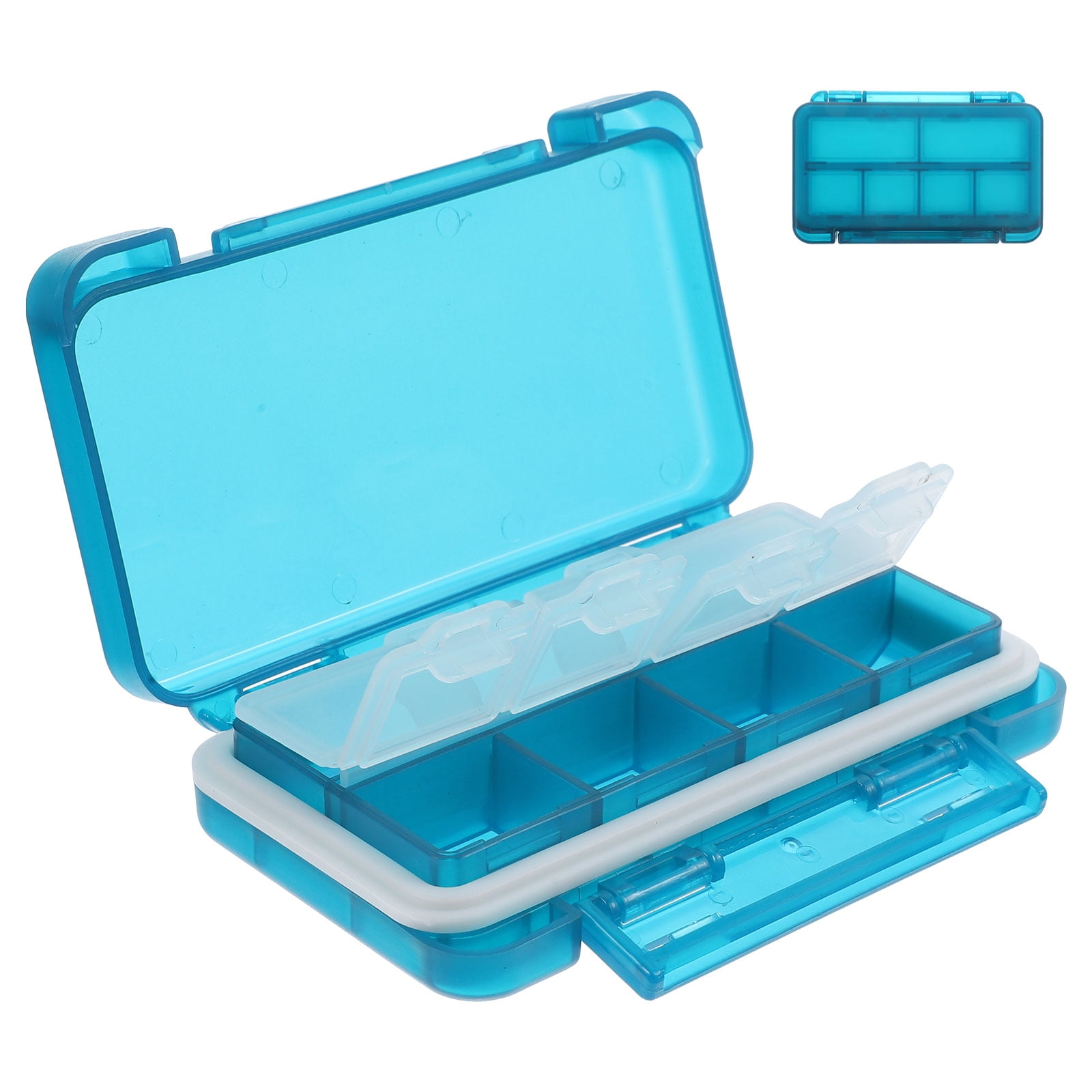 Shisuyan Travel Pill Case Pill Storage Case Portable Pill Organizer Sealing Pill Holder Weekly Pill Case Small Pill Case