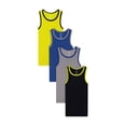 thumbnail image 2 of Buyless Fashion Boys Scoop Neck Tagless Undershirts Soft Cotton Tank Top (4 Pack), 2 of 7