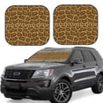 thumbnail image 1 of Saiise Snake Skin for Foldable Car Sun Shades (2-Pack) Offer Sun Protection with an Easy-fold Design for Convenient Windshield Shading-Small, 1 of 6